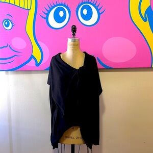 Kimberly Ovitz Black Draped Cardigan